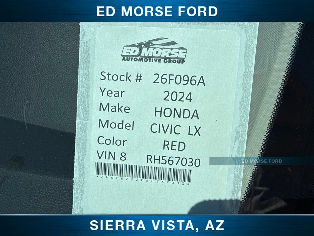 Used 2024 Honda Civic LX image 2