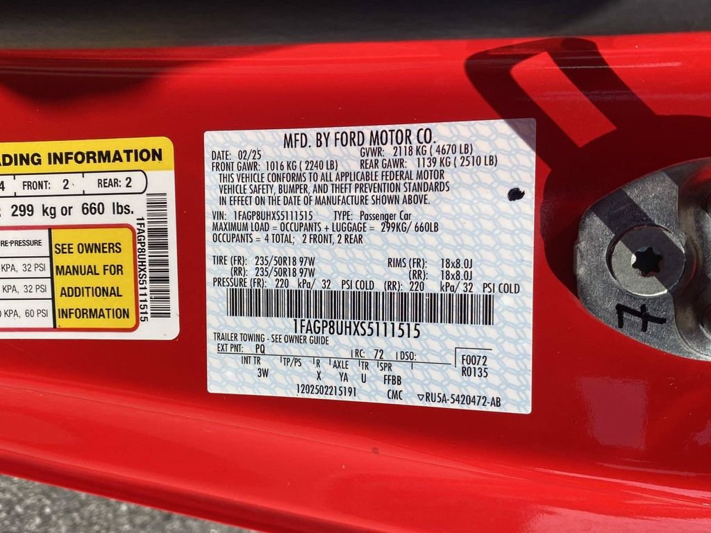 Certified 2025 Ford Mustang Premium RWD image 18