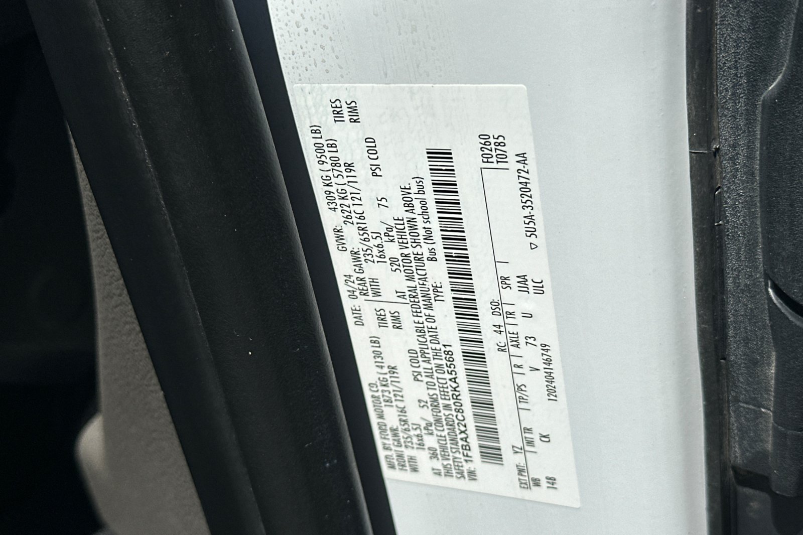 Certified 2024 Ford Transit 350 XL RWD image 27