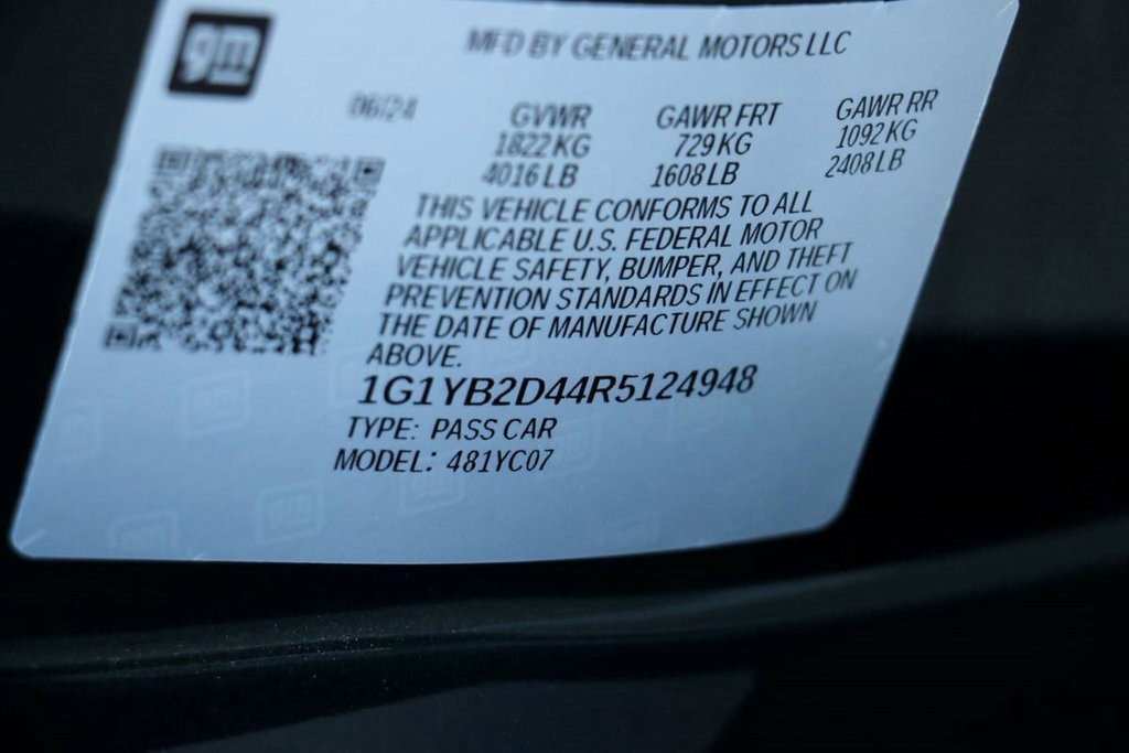 Used 2024 Chevrolet Corvette Stingray Preferred Cpe w/ 2LT image 32