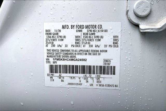 Certified 2021 Ford Explorer Platinum w/ Equipment Group 601A AWD/4WD image 36