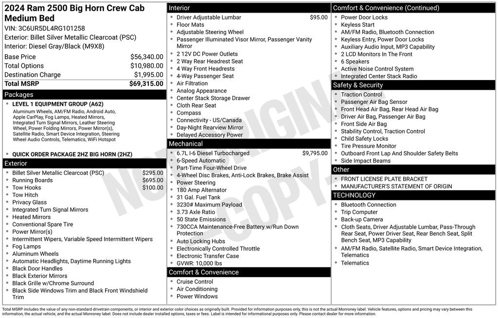 Used 2024 RAM 2500 Big Horn image 14