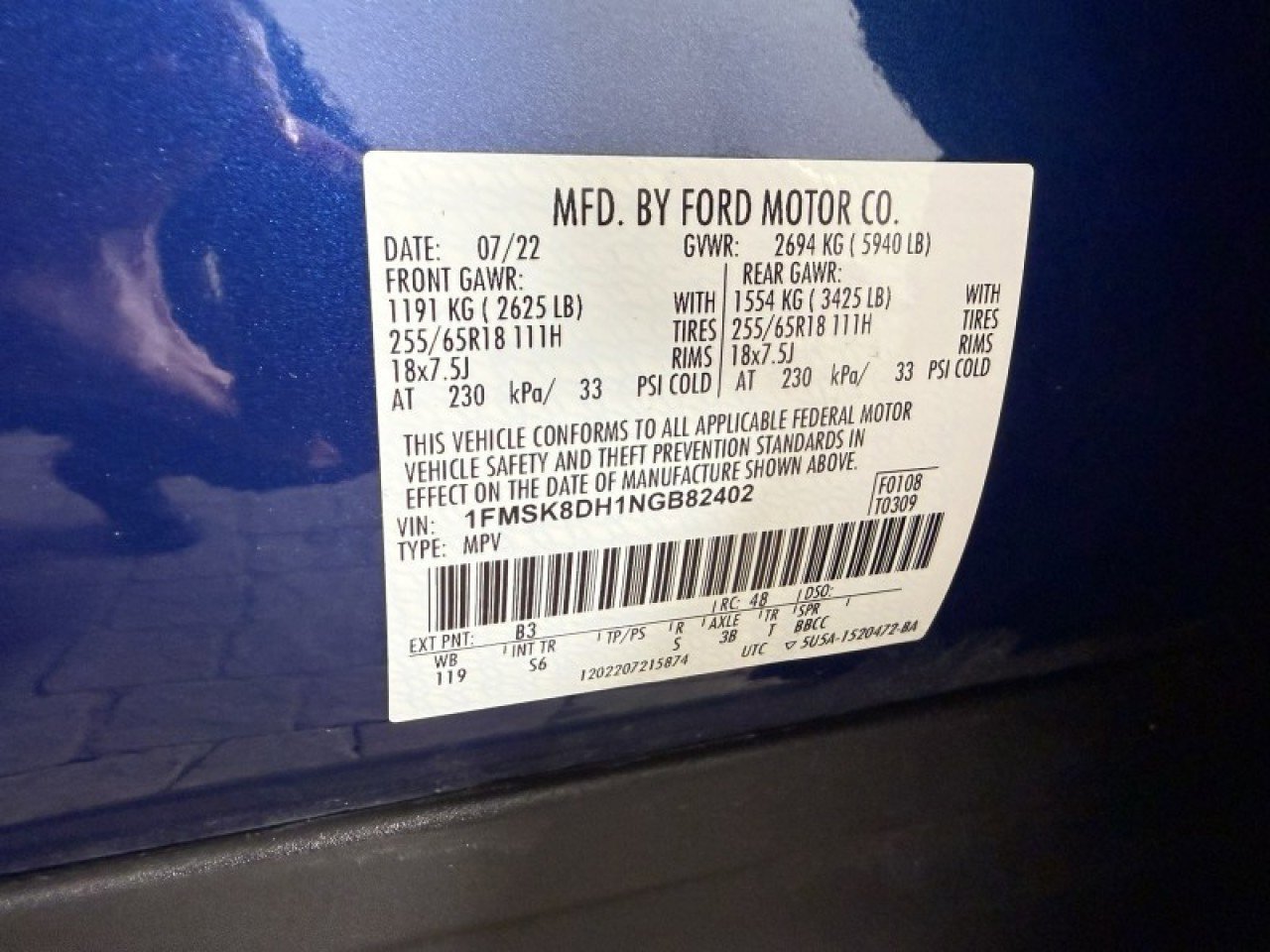 Certified 2022 Ford Explorer XLT w/ Equipment Group 202A image 23