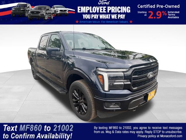 Certified 2025 Ford F150 Lariat w/ Equipment Group 501A Mid AWD/4WD 360° Tour