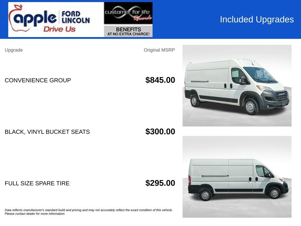 Used 2024 RAM ProMaster 2500 w/ Convenience Group FWD image 4