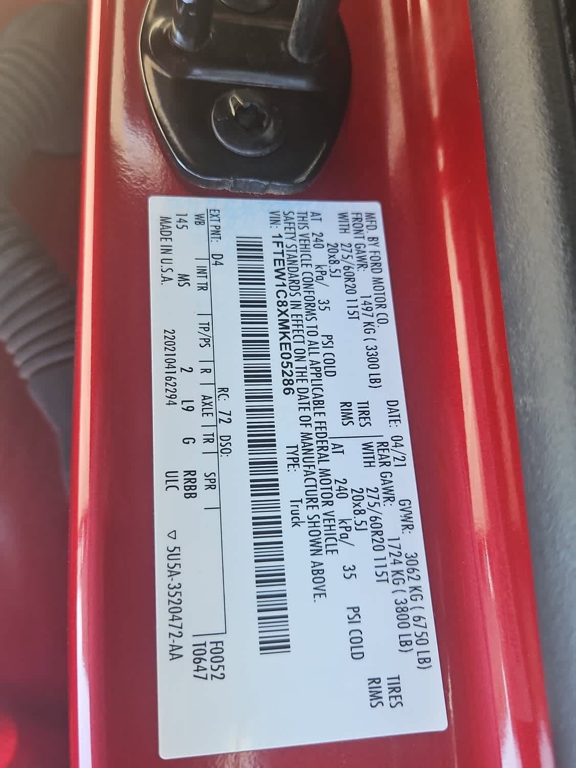 Certified 2021 Ford F150 XLT w/ Equipment Group 302A High RWD image 21