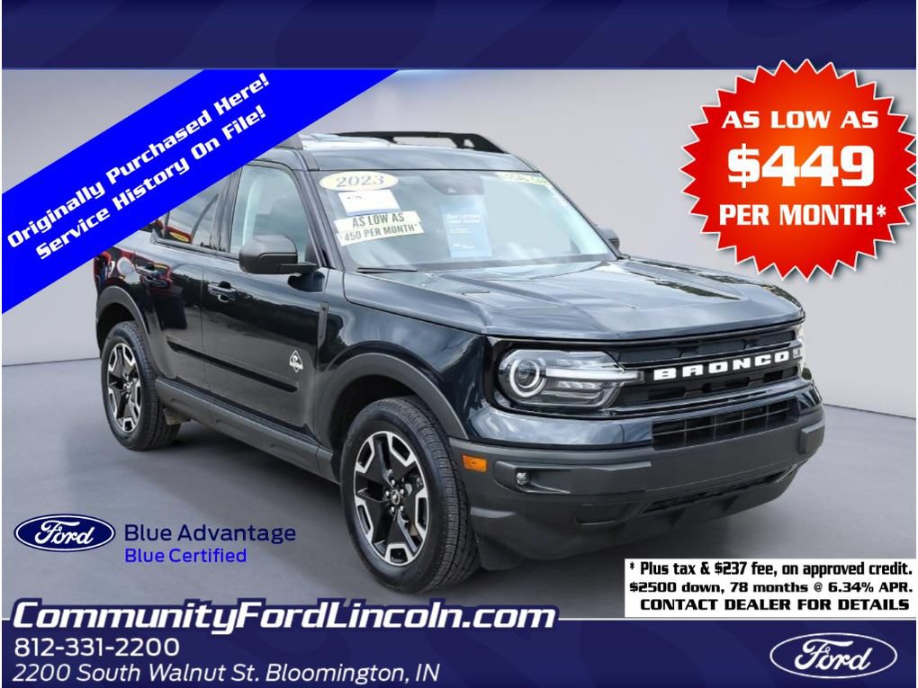 Certified 2023 Ford Bronco Sport Outer Banks