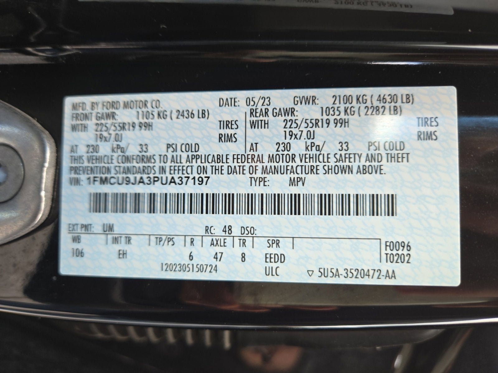 Certified 2023 Ford Escape Platinum AWD/4WD image 27