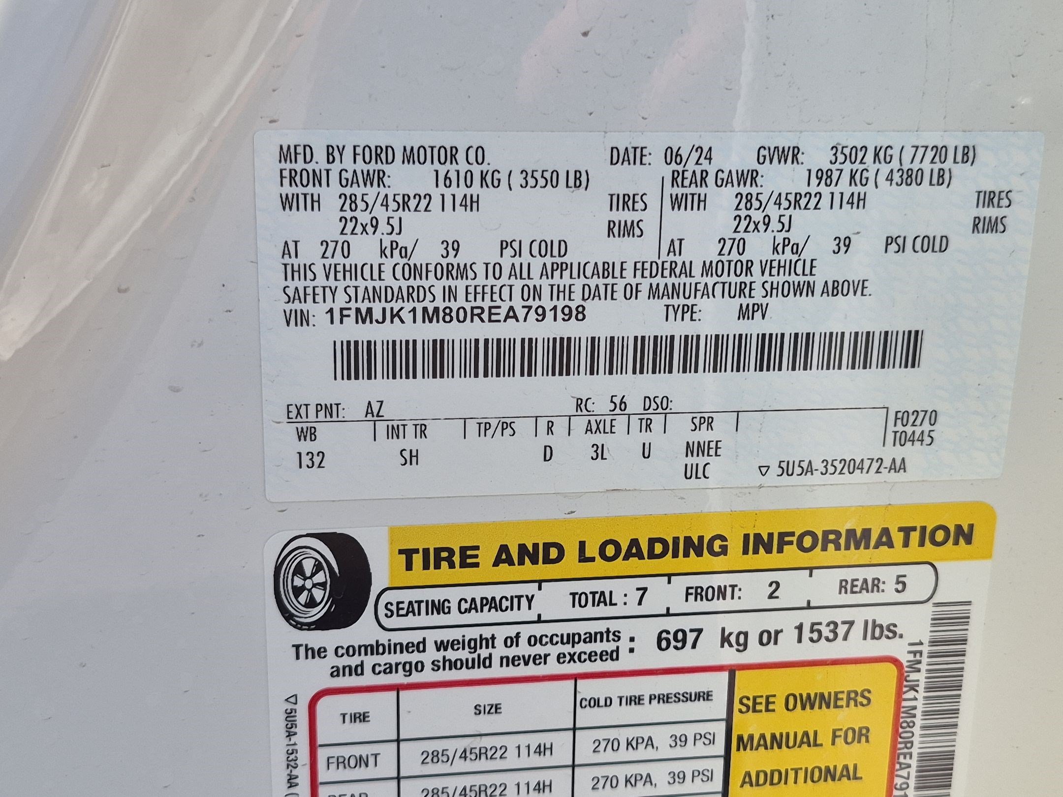 Certified 2024 Ford Expedition Max Platinum AWD/4WD image 36