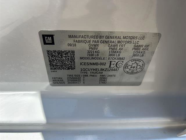 Used 2019 Chevrolet Silverado 1500 High Country w/ High Country Premium Package image 19