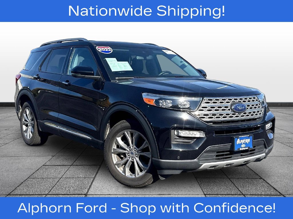 Certified 2022 Ford Explorer Limited w/ Class IV Trailer Tow Package AWD/4WD image 1