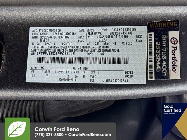 Certified 2023 Ford F150 XLT w/ Equipment Group 302A High image 37