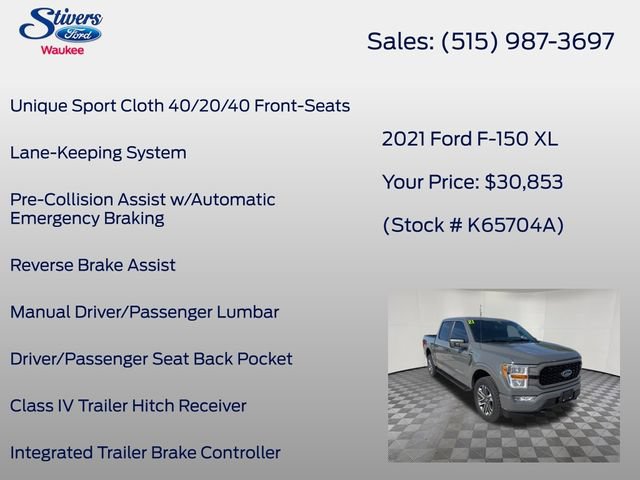 Certified 2021 Ford F150 XL w/ STX Appearance Package AWD/4WD image 40