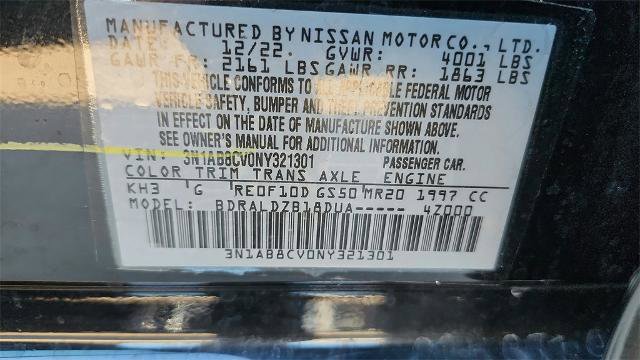 Used 2022 Nissan Sentra SV w/ Trunk Package image 36
