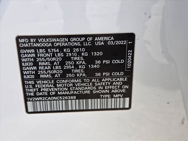 Used 2022 Volkswagen Atlas SE FWD image 18