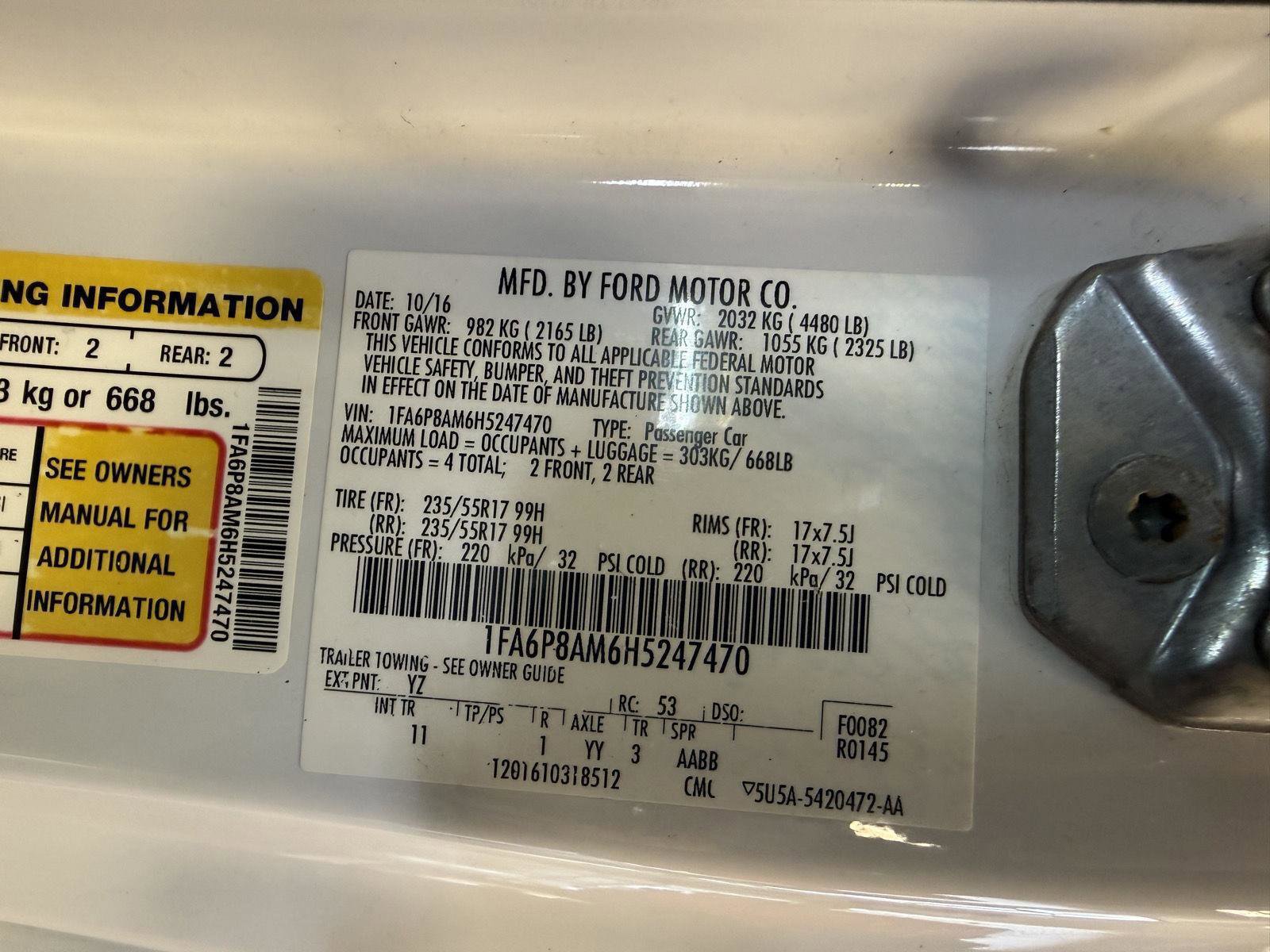 Certified 2017 Ford Mustang V6 image 25