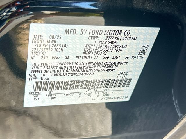 Certified 2025 Ford Maverick XLT w/ Black Appearance Package AWD/4WD image 36