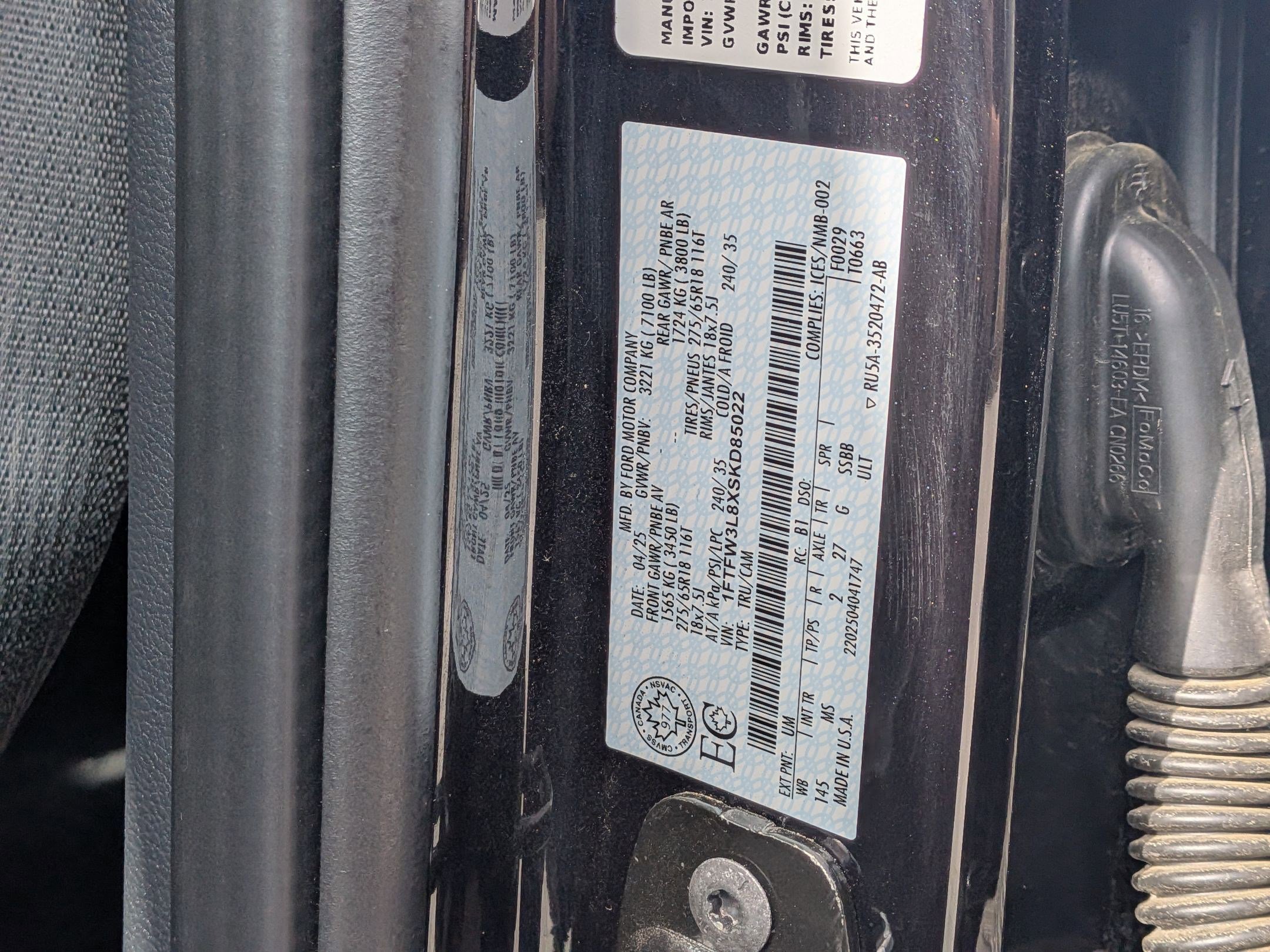 Certified 2025 Ford F150 XLT w/ Equipment Group 301A Standard AWD/4WD image 36