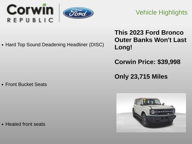 Certified 2023 Ford Bronco Outer Banks image 12