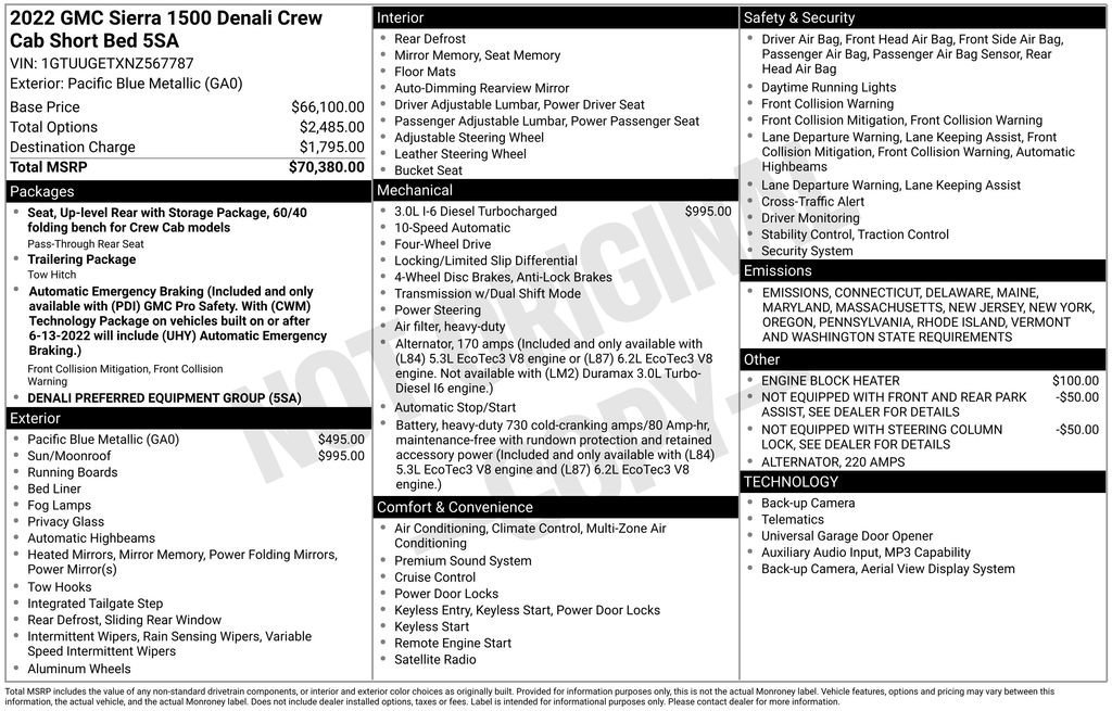 Used 2022 GMC Sierra 1500 Denali image 43