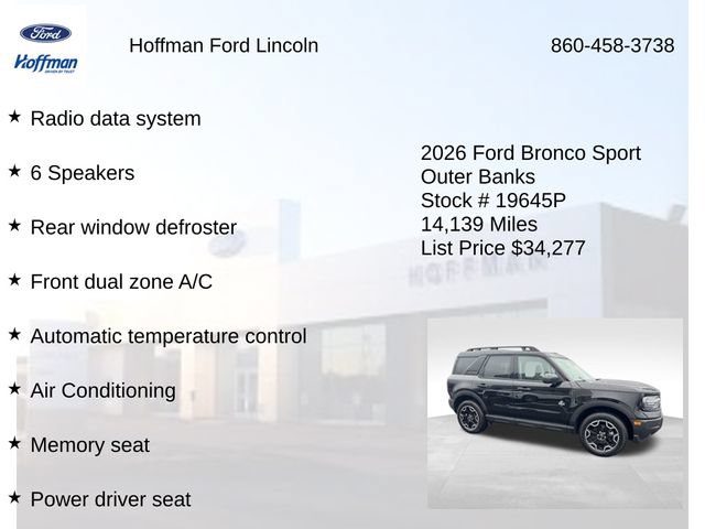 Certified 2026 Ford Bronco Sport Outer Banks AWD/4WD image 12