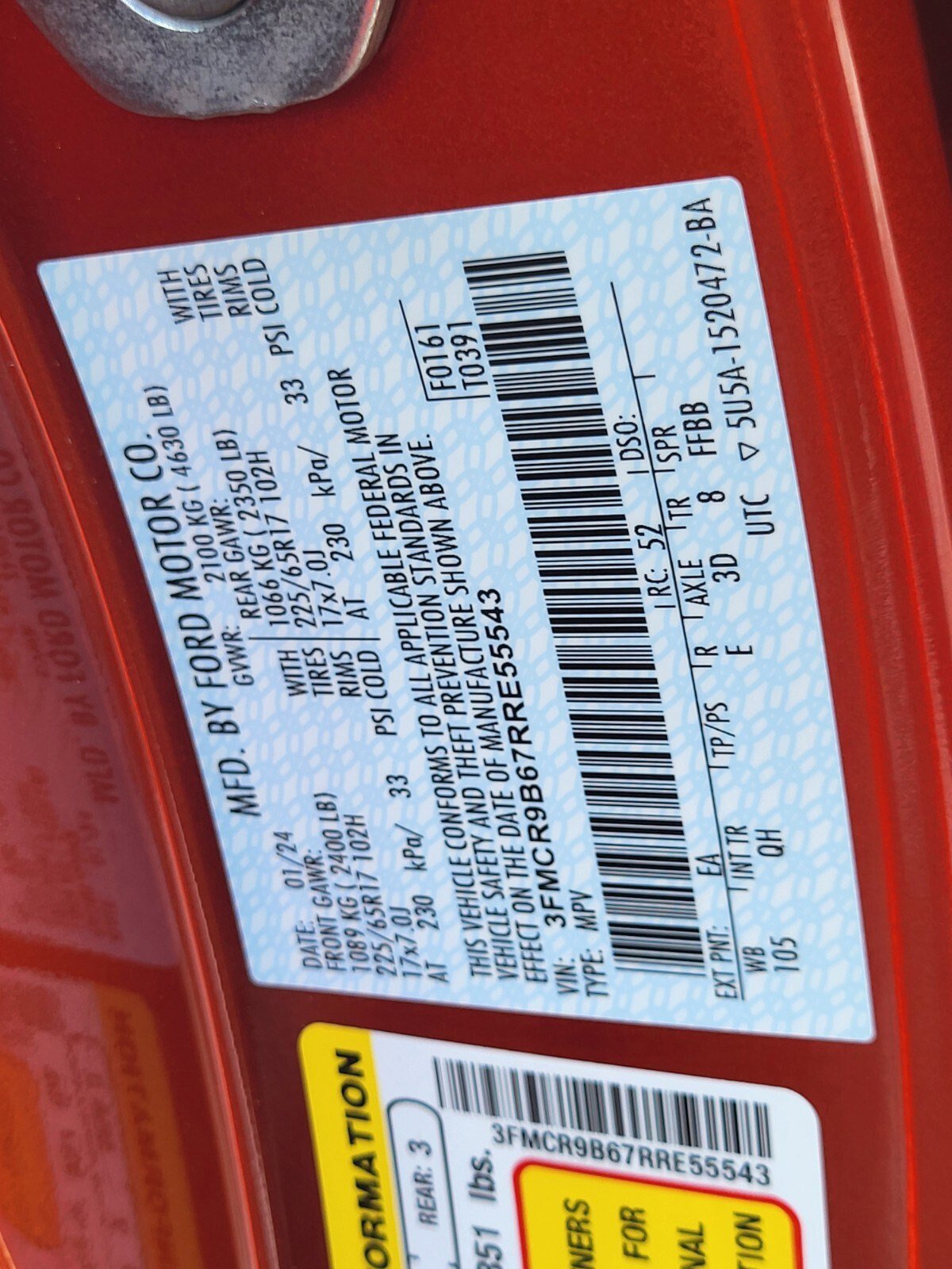 Certified 2024 Ford Bronco Sport Big Bend image 35