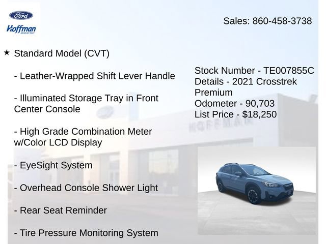 Used 2021 Subaru Crosstrek 2.0i Premium AWD/4WD image 5