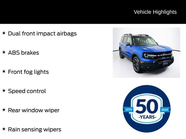Certified 2025 Ford Bronco Sport Outer Banks w/ Outer Banks Tech Package+ AWD/4WD image 31