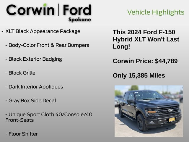 Certified 2024 Ford F150 XLT w/ Equipment Group 302A MID AWD/4WD image 7