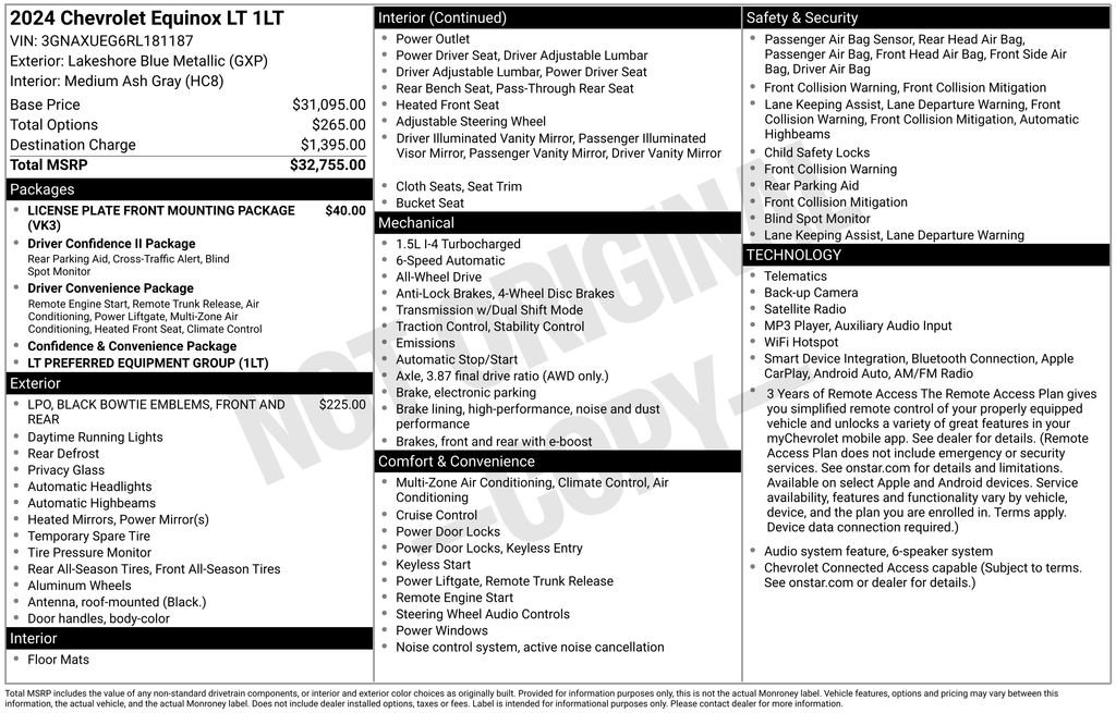 Used 2024 Chevrolet Equinox LT AWD/4WD image 6