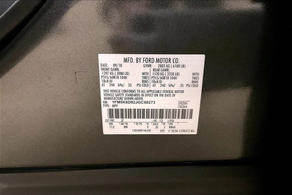 Certified 2018 Ford Explorer XLT w/ Equipment Group 202A AWD/4WD image 31