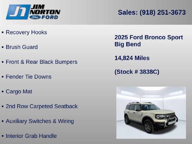 Certified 2025 Ford Bronco Sport Big Bend AWD/4WD image 31
