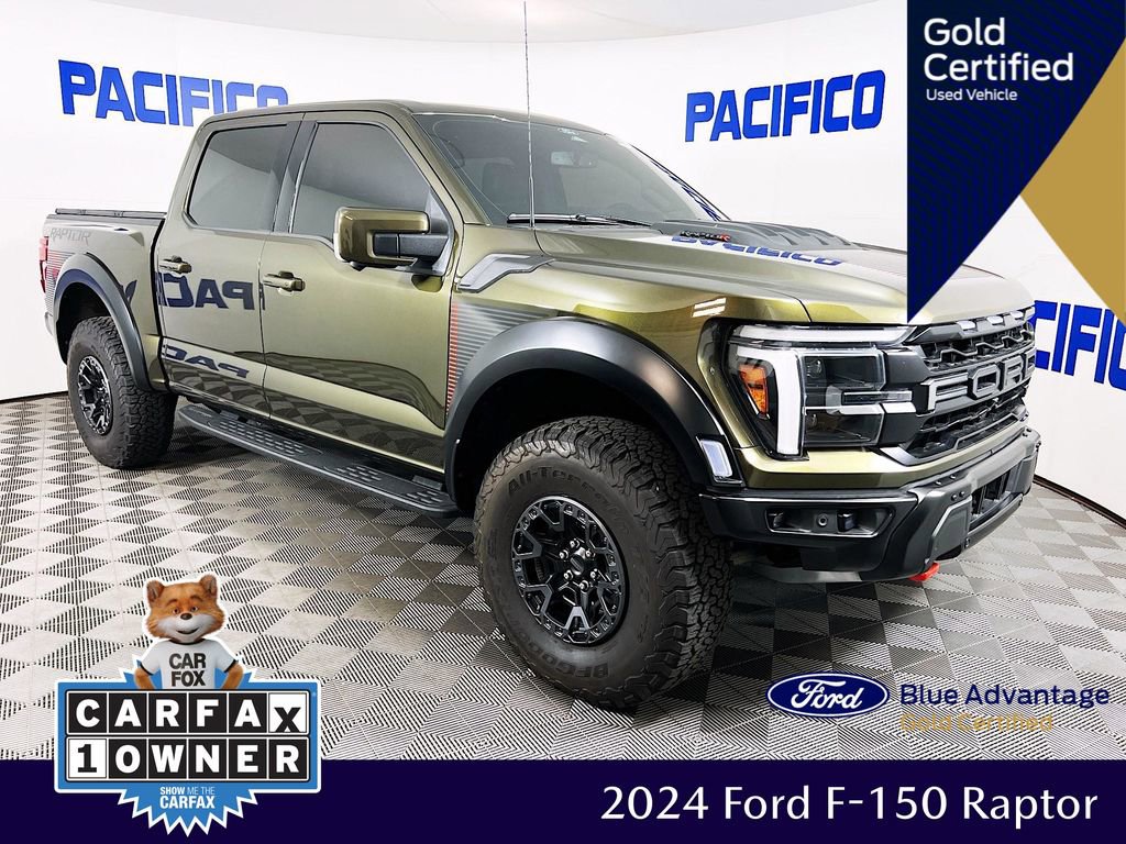 Certified 2024 Ford F150 Raptor w/ Equipment Group 803A Raptor R