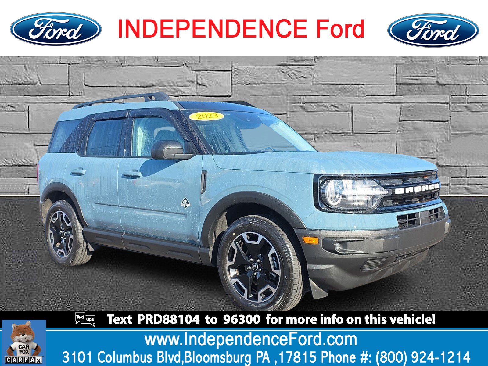 Certified 2023 Ford Bronco Sport Outer Banks w/ Tech Package AWD/4WD image 1