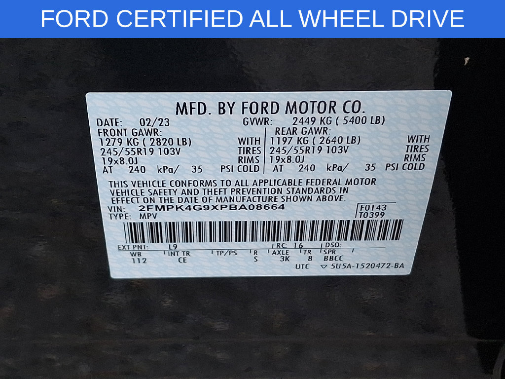 Certified 2023 Ford Edge SE w/ Black Appearance Package AWD/4WD image 27