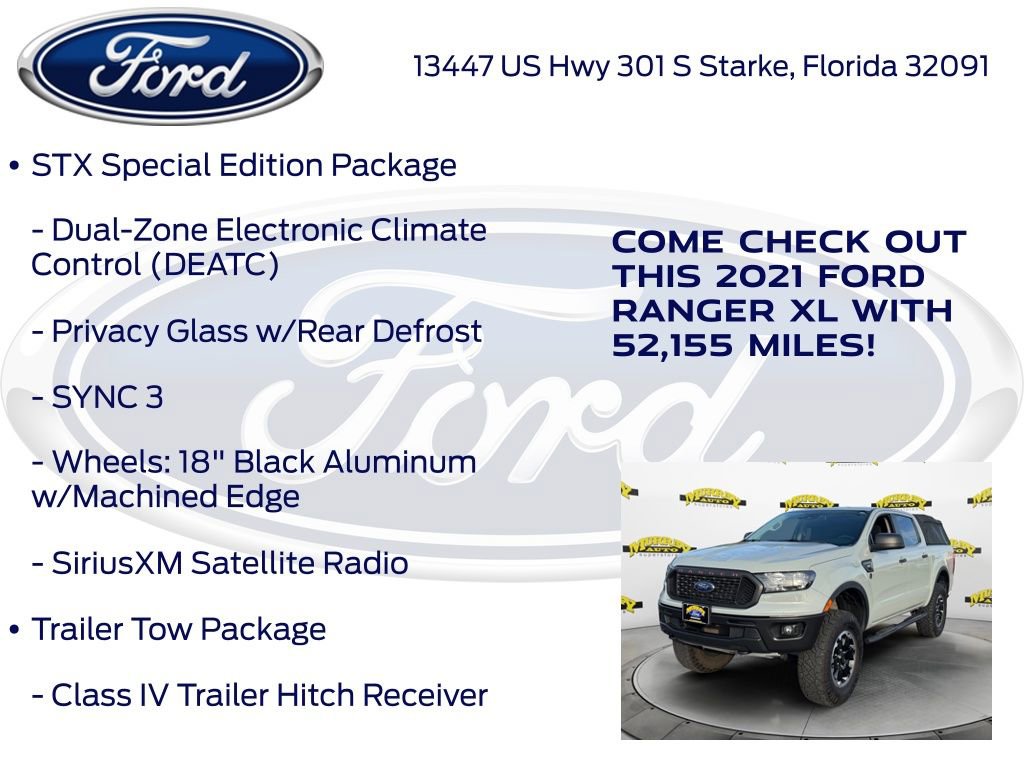 Certified 2021 Ford Ranger XL w/ FX4 Off-Road Package image 20