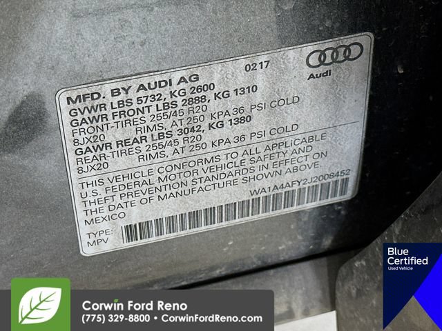 Used 2018 Audi SQ5 Premium Plus w/ Navigation Package AWD/4WD image 38