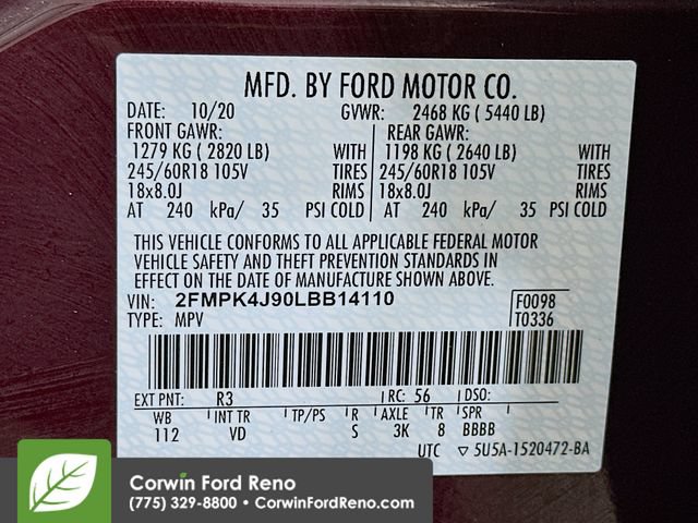 Certified 2020 Ford Edge SEL w/ Convenience Package AWD/4WD image 31