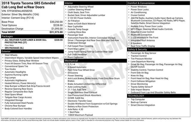 Used 2018 Toyota Tacoma SR5 AWD/4WD image 69