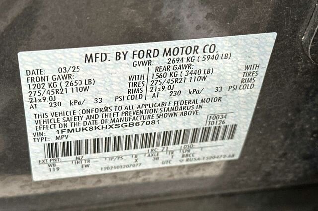 Certified 2025 Ford Explorer ST-Line w/ ST-Line Street Pack image 25