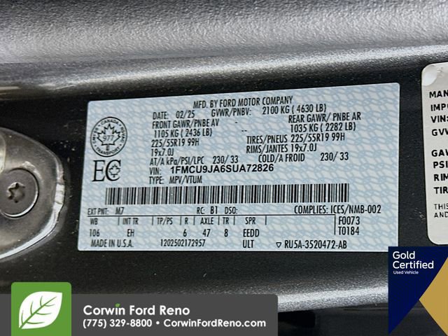 Certified 2025 Ford Escape Platinum image 35