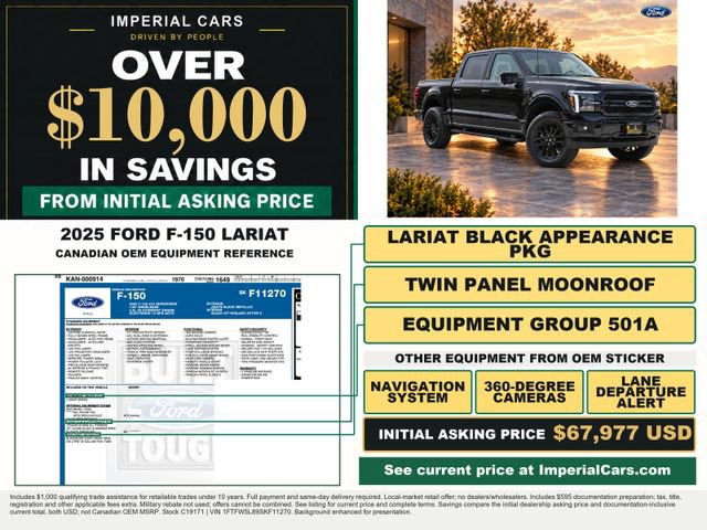 Certified 2025 Ford F150 Lariat AWD/4WD image 3