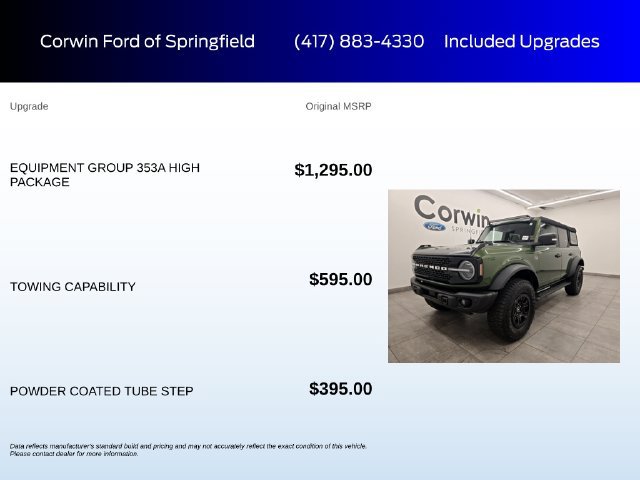 Certified 2023 Ford Bronco Wildtrak AWD/4WD image 6