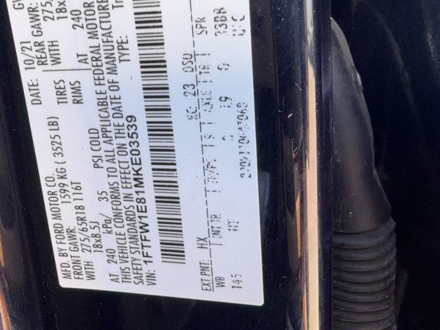 Certified 2021 Ford F150 Lariat w/ Equipment Group 501A Mid AWD/4WD image 20