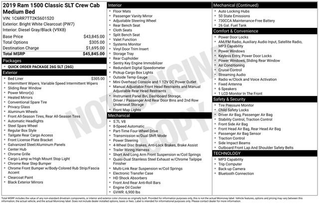 Used 2019 RAM 1500 Classic SLT AWD/4WD image 38