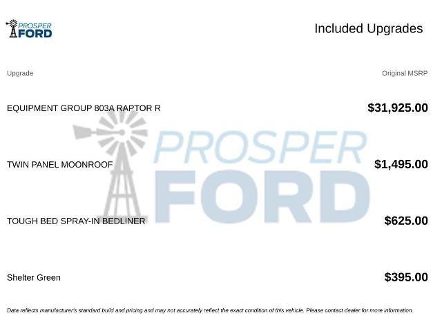 Certified 2025 Ford F150 Raptor w/ Equipment Group 803A Raptor R AWD/4WD image 3