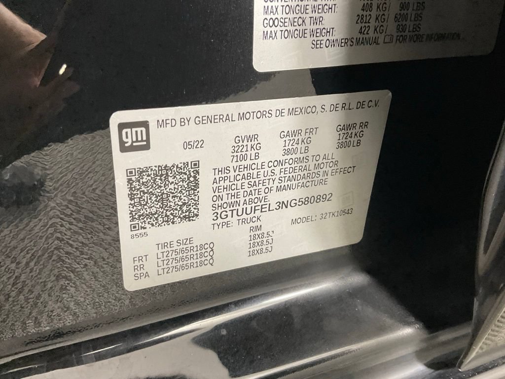 Used 2022 GMC Sierra 1500 AT4X AWD/4WD image 27