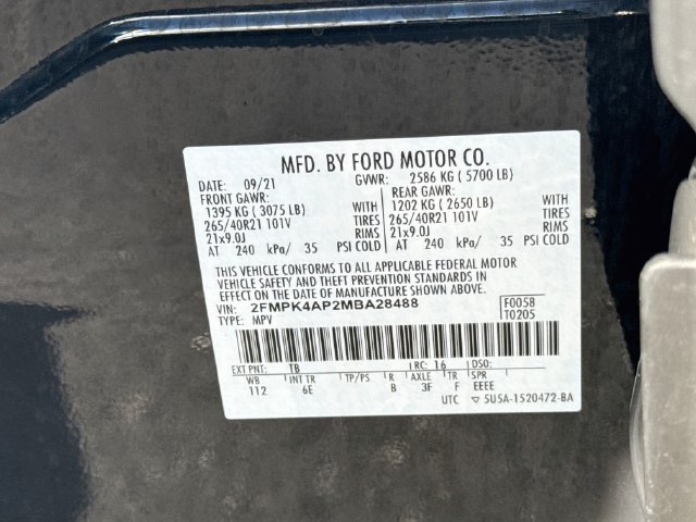 Certified 2021 Ford Edge ST w/ Equipment Group 401A AWD/4WD image 42