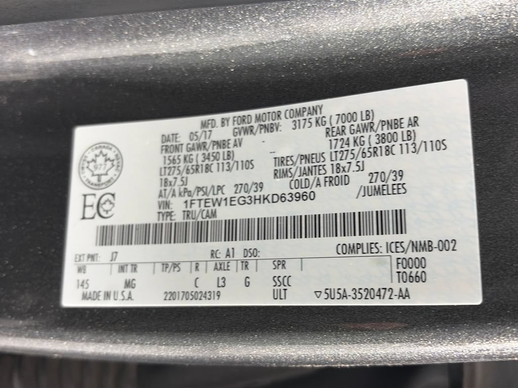 Certified 2017 Ford F150 XLT w/ Equipment Group 301A Mid AWD/4WD image 9