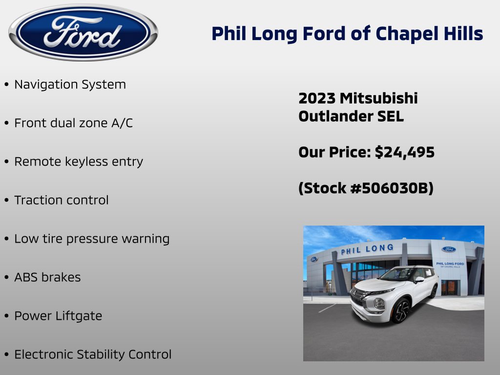 Used 2023 Mitsubishi Outlander SEL FWD image 40